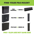 HIDEit 4S PlayStation 4 PS4 Slim Vertical Wall Mount Bracket Pro Bundle (Black)