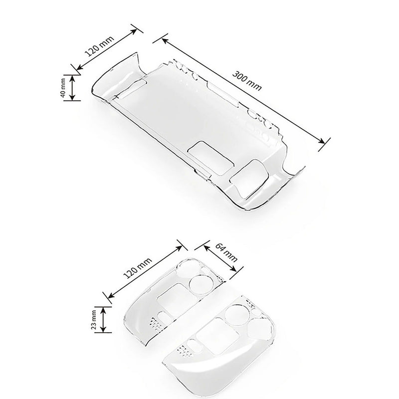 Protective Crystal Hard Case for Steam Deck - Transparent (GP-806)