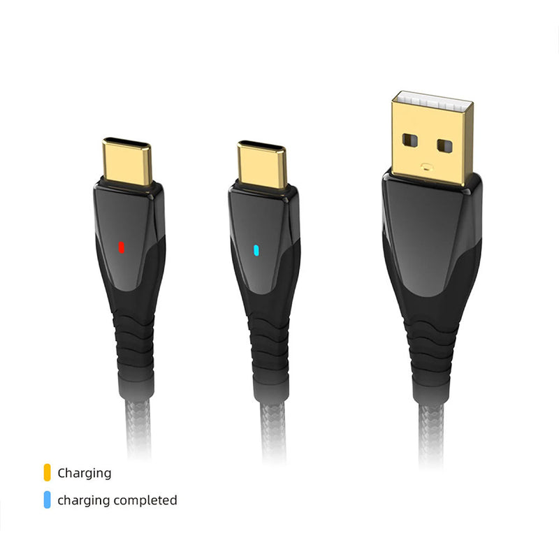 Dobe 3M Type-C USB Charging Cable with Indicator for PS5/NS Pro/Xbox Controller(TY-18179)