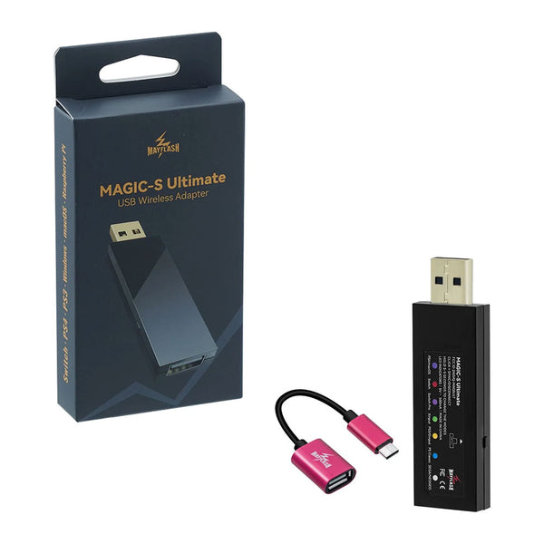 MayFlash Magic-S Ultimate Wireless Bluetooth USB Adapter for PS4/Switch/macOS/Windows/ Raspberry Pi