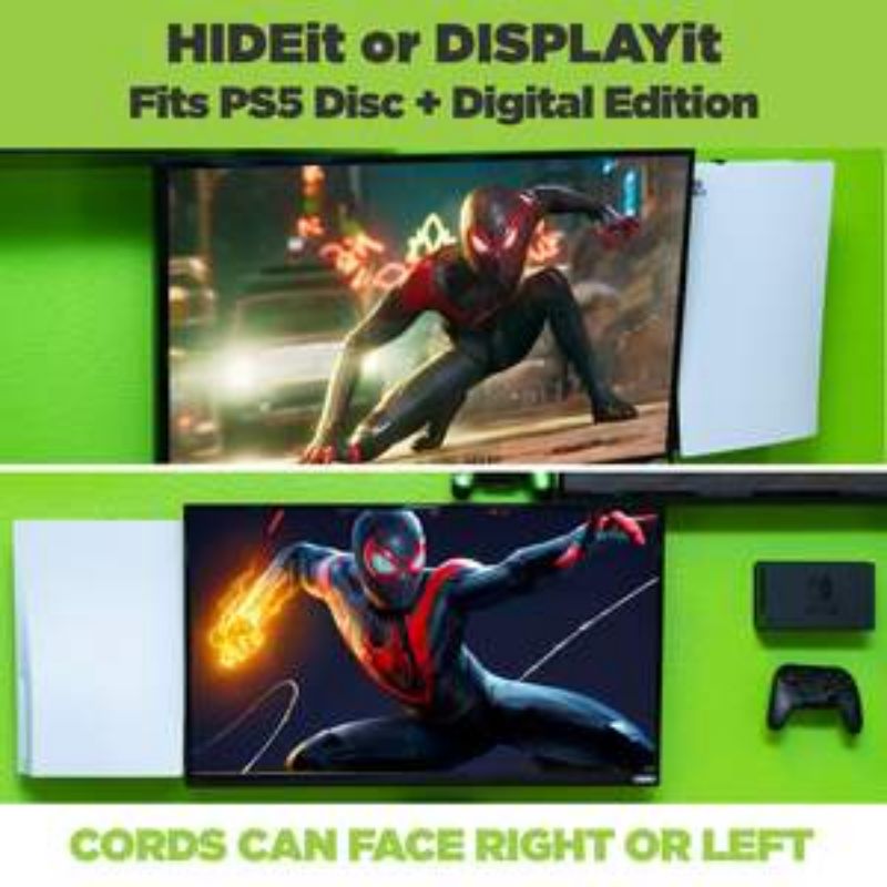 HIDEit PS5 Wall Mount for PlayStation 5 & PS5 Digital Edition GAMORY