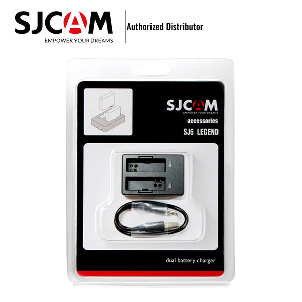 Dual-Slot Battery Charger for SJCAM Action Camera SJ6 Legend