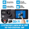 Elinz 2.0 Sports Action Camera 4K 1080P Touch Screen Dual UHD 16MP Remote Control 32GB