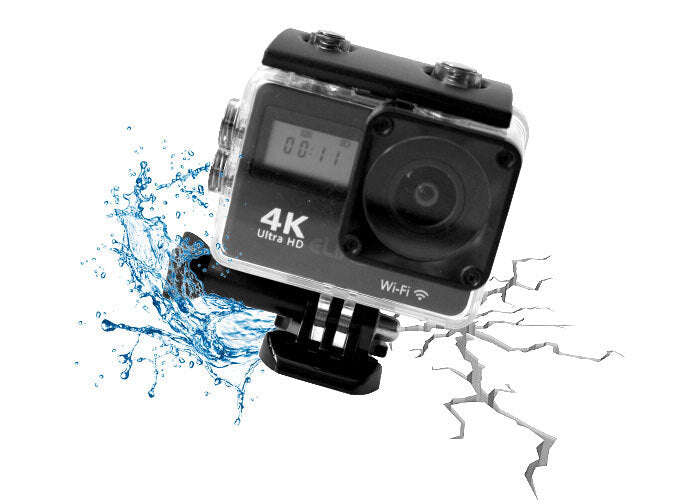 Elinz 2.0 Action Sports Camera Wifi 4K 1080P UHD Touch Screen Dual Remote Control