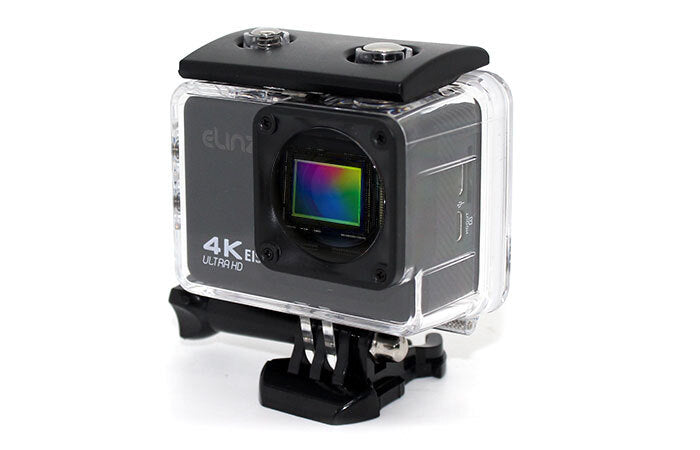 Elinz 4K HD Sports Action Camera 4K@60FPS 170° Waterproof Video WiFi Sony Sensor 1080P 32gb