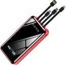 Maxxlee 20000mAh Powerbank Built-in 3 Cables High Capacity Battery Charger for Android iPhone