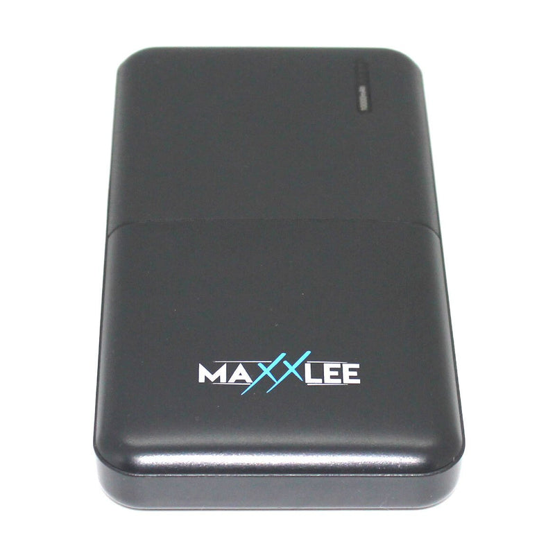 Maxxlee 10000mAh Power Bank Dual USB External Portable Battery Charger iPhone Android Mobile