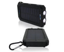 Maxxlee 10000mAh Solar Power Bank Dual USB Battery Charger Portable Torch Light Compass