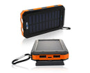 Maxxlee 10000mAh Solar Power Bank Dual USB Battery Charger Portable Torch Light Compass