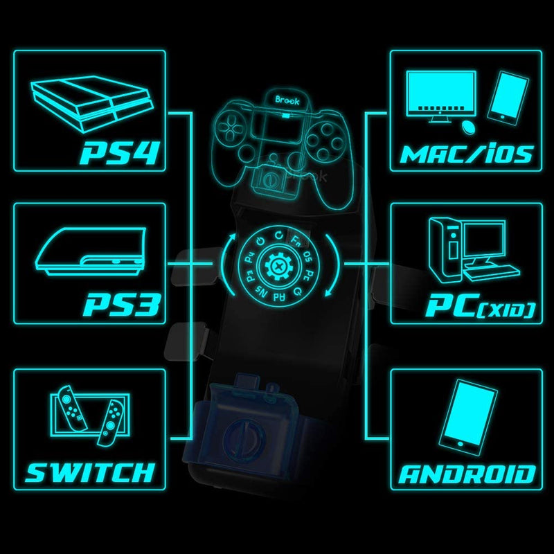 Brook Marine Adapter Mod for PS4 Wireless Controller to Switch PS4 PS3 Android PC