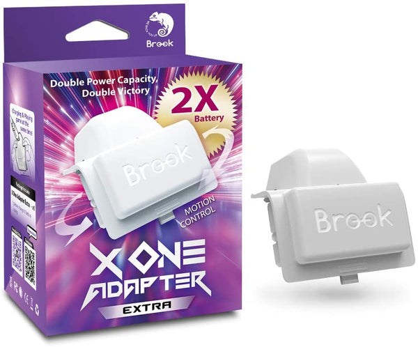 Brook X One Wireless Controller EXTRA XL Adapter and Rechargeable Battery (Xbox One to PS4/Switch/PC) (White)