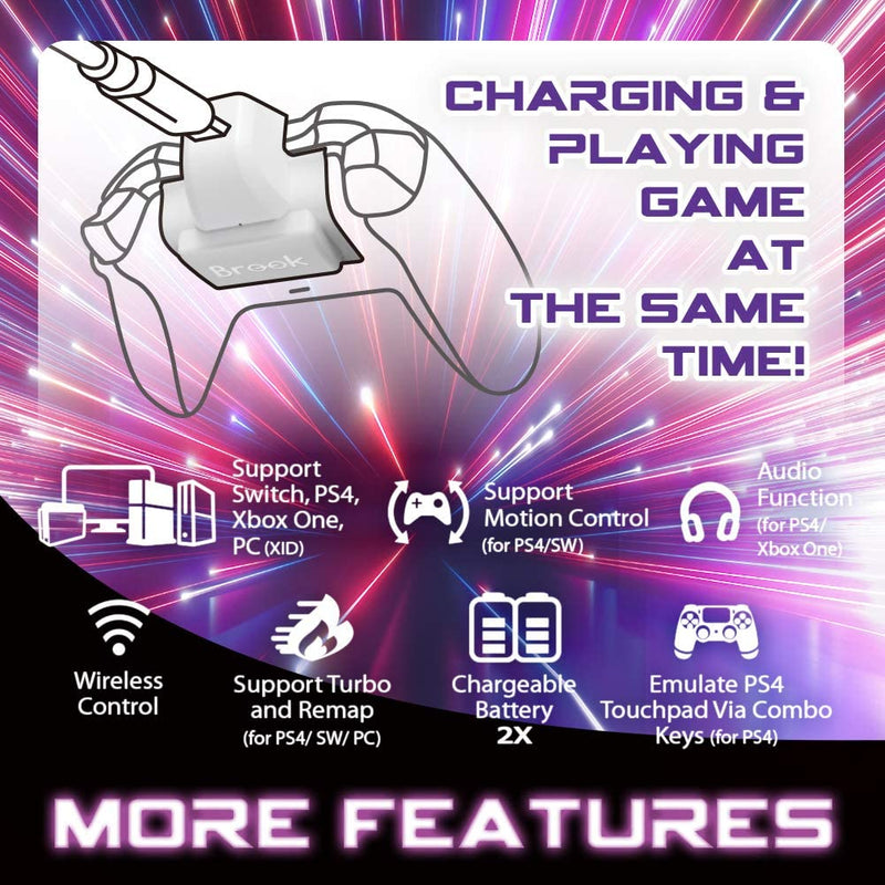 Brook X One Controller EXTRA Adapter Battery Xbox One PS4 Switch