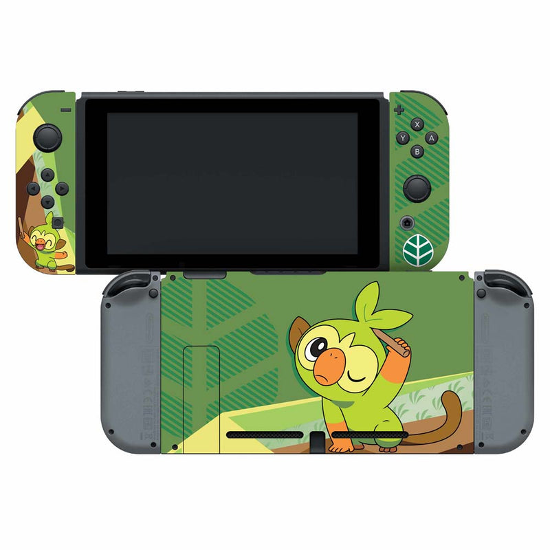 Controller Gear Nintendo Switch Skin & Screen Protector Set (Pokémon Sword/Shield Grookey)