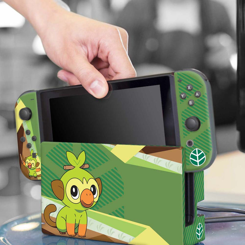 Controller Gear Nintendo Switch Skin & Screen Protector Set (Pokémon Sword/Shield Grookey)