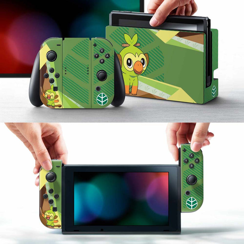 Controller Gear Nintendo Switch Skin & Screen Protector Set (Pokémon Sword/Shield Grookey)