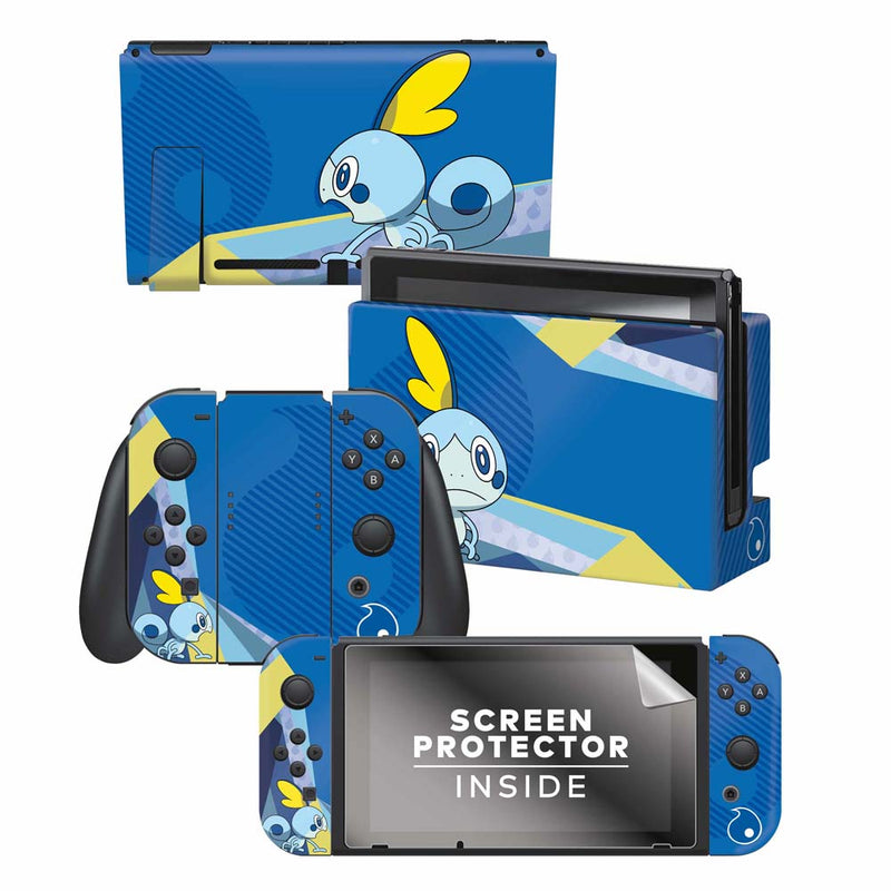 Controller Gear Nintendo Switch Skin & Screen Protector Set (Pokemon Sword/Shield Sobble)