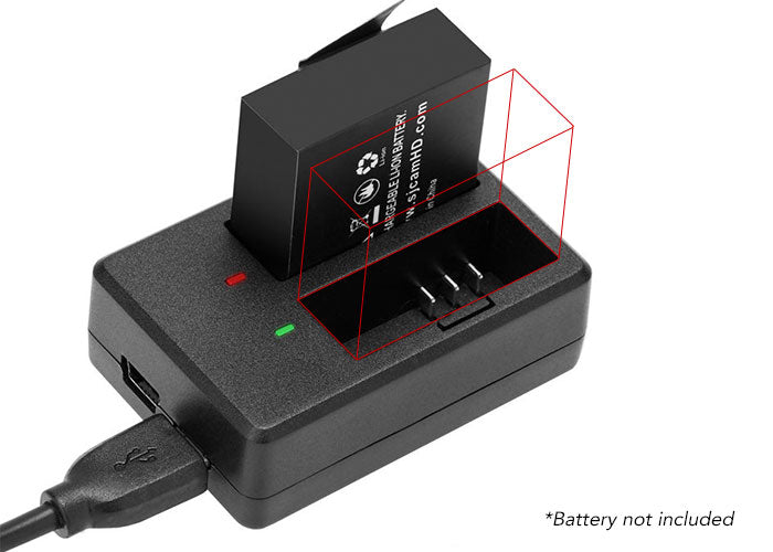 Dual-Slot Battery Charger for SJCAM Action Camera SJ4000 SJ5000 M10 SERIES
