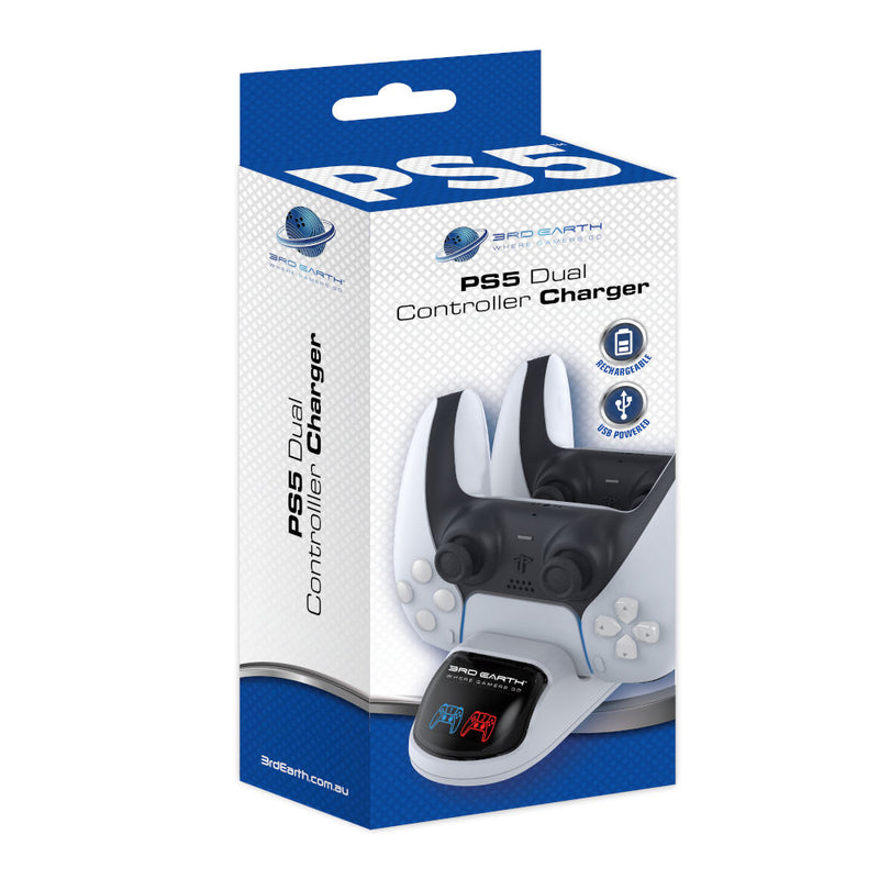 3rd Earth Dual Charging Dock Station for PlayStation 5 DualSense Controller