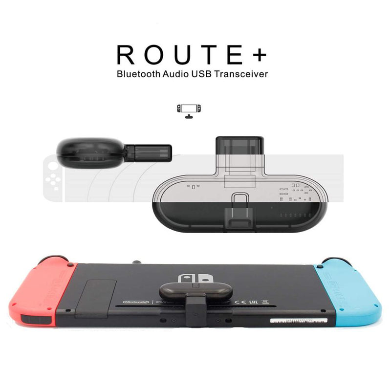 GuliKit Route+ Pro Bluetooth Audio USB Transceiver (Transmitter-Receiver Adapter) for Nintendo Switch Console Accessories GuliKit 