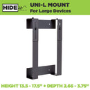 HIDEit Uni-L Adjustable Large Device Wall Mount Bracket