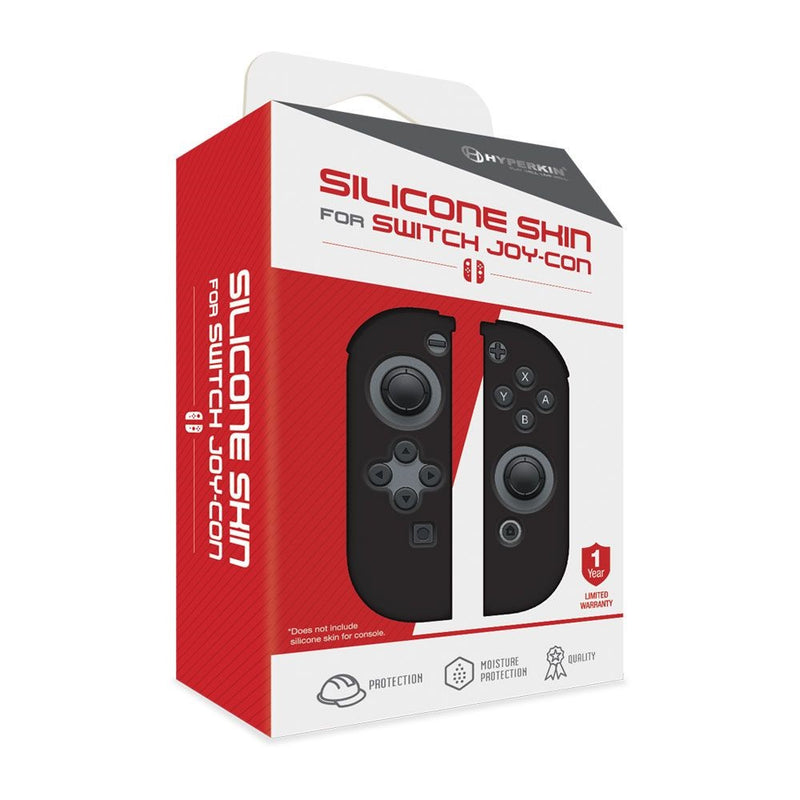 Hyperkin Joy-Con Silicone Skin Controller Grips (Neo Black) for Nintendo Switch