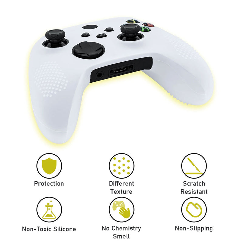 Silicone Anti-Slip Case For Xbox Series S/X Controller – White