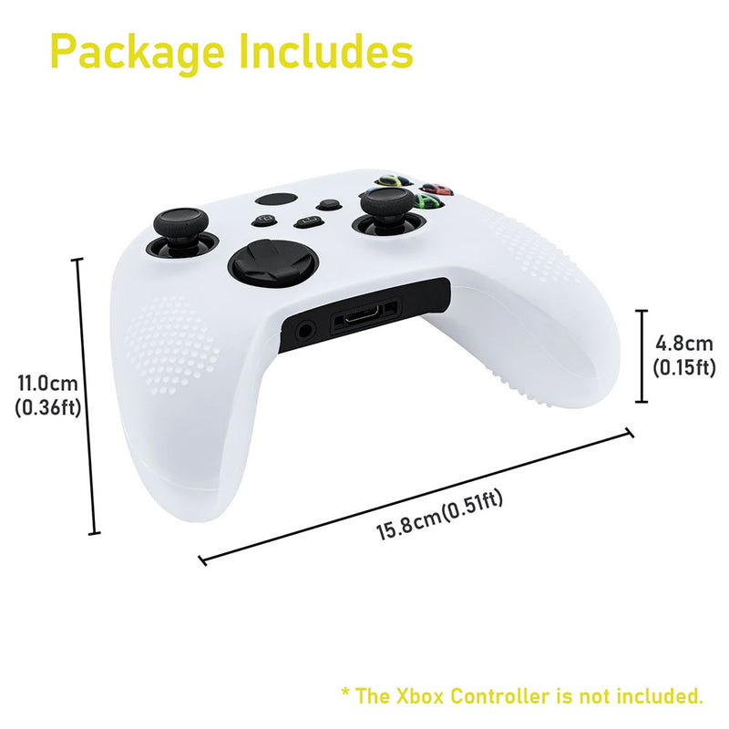 Silicone Anti-Slip Case For Xbox Series S/X Controller – White