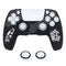 Protective Silicone Cover With Thumb Caps For PS5 (Racing Car White)