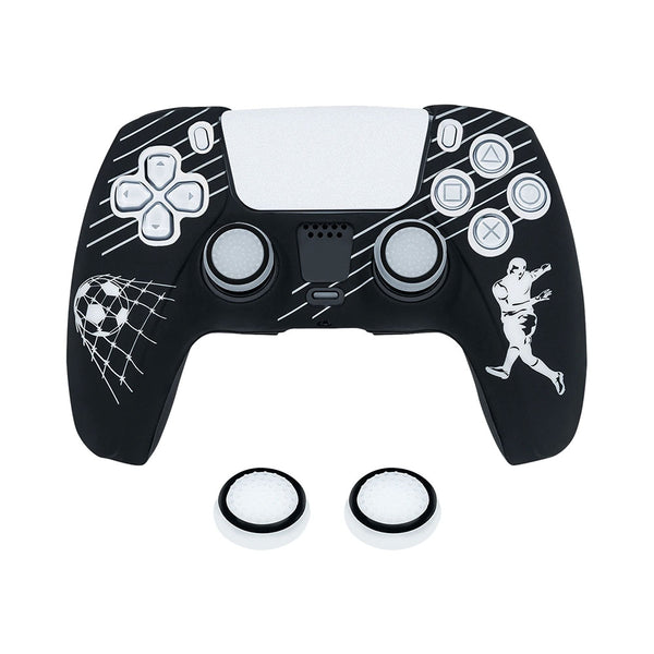 Protective Silicone Cover With Thumb Caps For PS5 (Football White)