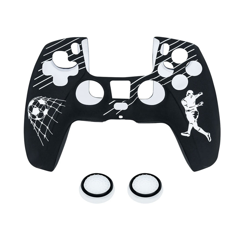 Protective Silicone Cover With Thumb Caps For PS5 (Football White)