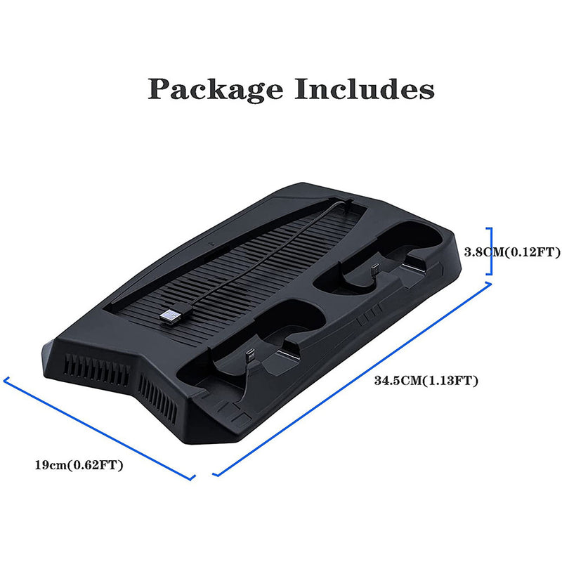 Vertical Cooling Stand with Game Storage Slot for PS5 DE/UHD (KJH-P5-010-2）