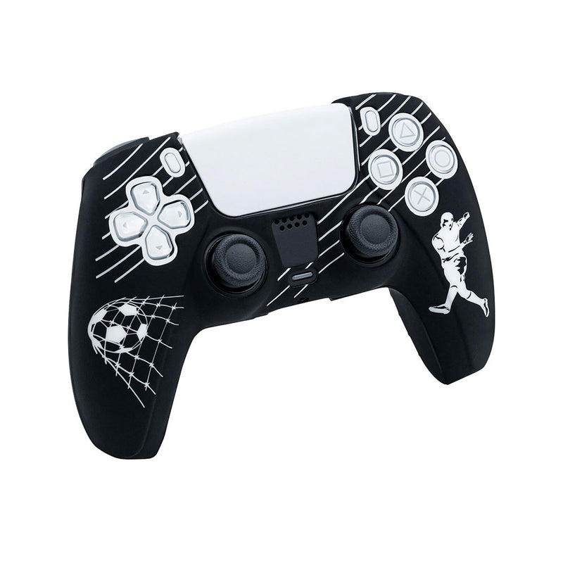 Protective Silicone Cover With Thumb Caps For PS5 (Football White)