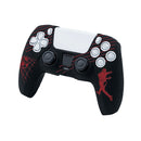 Protective Silicone Cover With Thumb Caps For PS5 (Football Red)