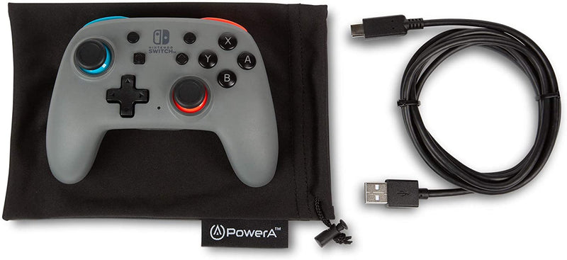 PowerA Nano Enhanced Wireless Controller For Nintendo Switch – Grey/Neon
