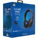 PS4 PDP LVL40 Wired Stereo Gaming Headset (Black/Blue)