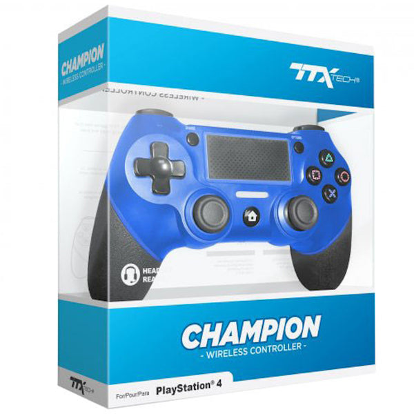 PS4 TTX Tech Champion Wireless Controller - Blue