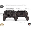 PowerA Nintendo Switch Enhanced Wireless Controller (Black/Grey Frost)