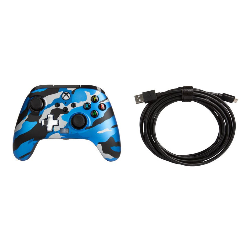 PowerA Xbox Series X|S Enhanced Wired Controller (Metallic Blue Camo)