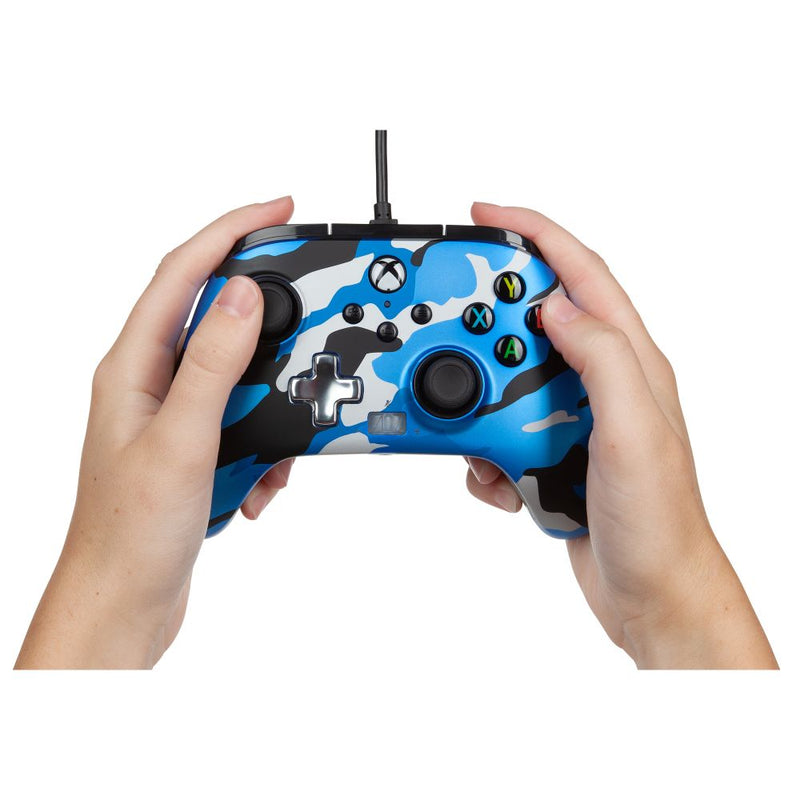 PowerA Xbox Series X|S Enhanced Wired Controller (Metallic Blue Camo)