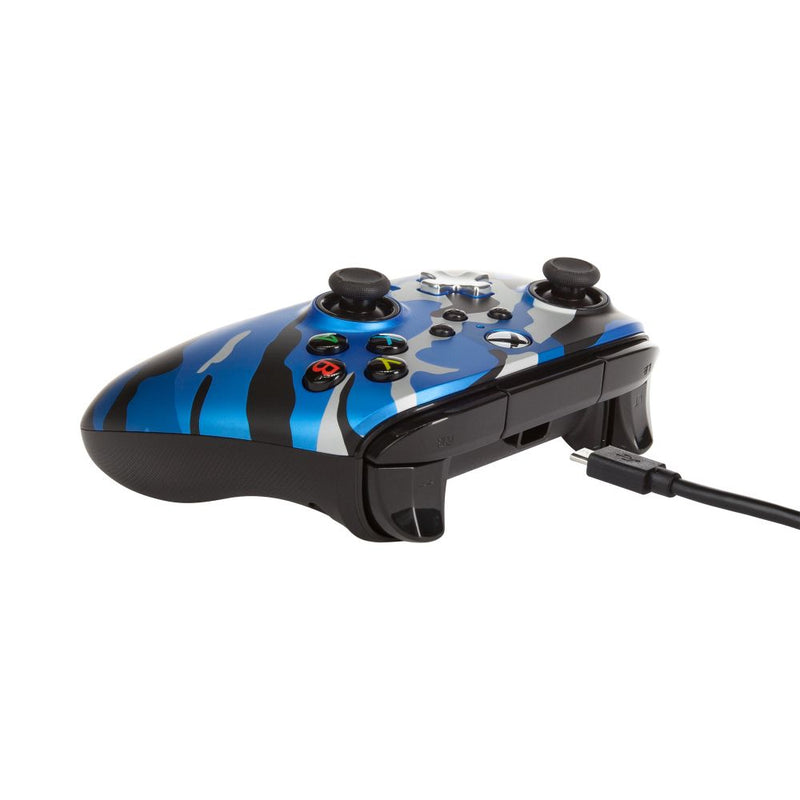 PowerA Xbox Series X|S Enhanced Wired Controller (Metallic Blue Camo)