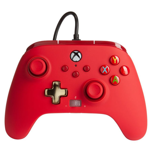 PowerA Xbox Series X|S Enhanced Wired Controller (Bold Red)