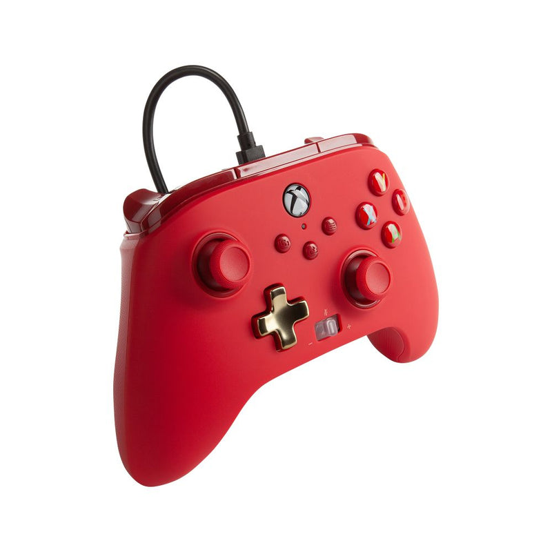 PowerA Xbox Series X|S Enhanced Wired Controller (Bold Red)