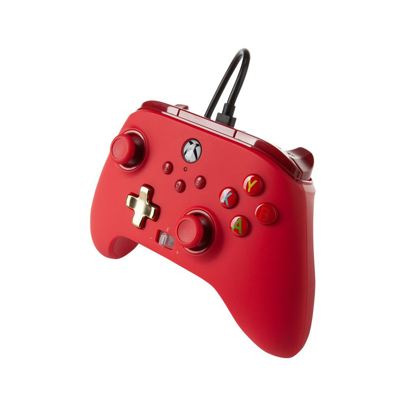 PowerA Xbox Series X|S Enhanced Wired Controller (Bold Red)