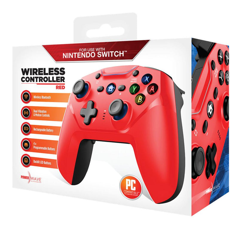 Powerwave Nintendo Switch Wireless Controller (Red)