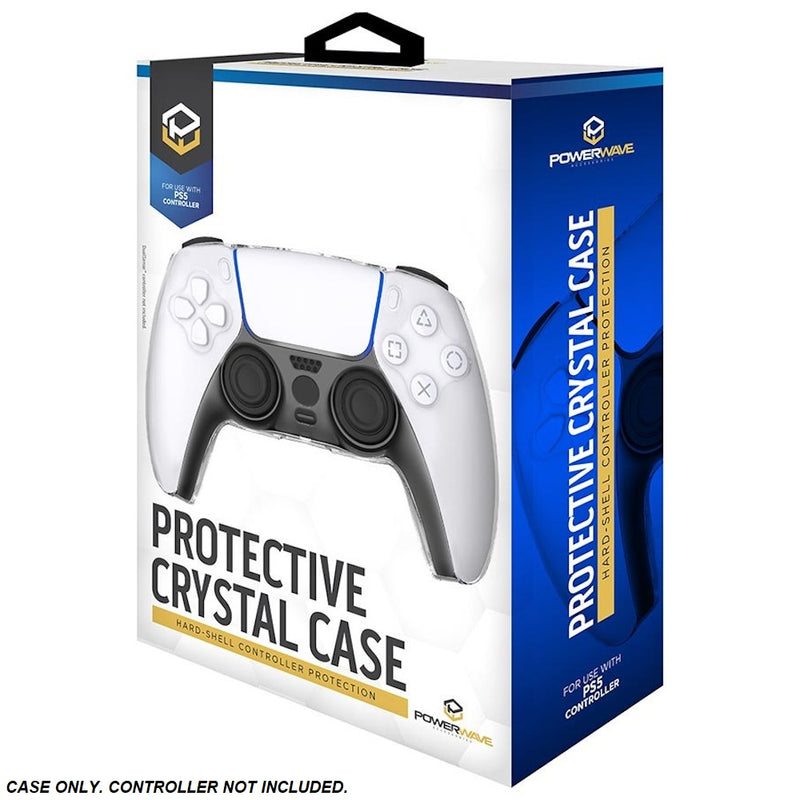 Powerwave PS5 Protective Hard-Shell Crystal Case for PlayStation 5 DualSense Controller