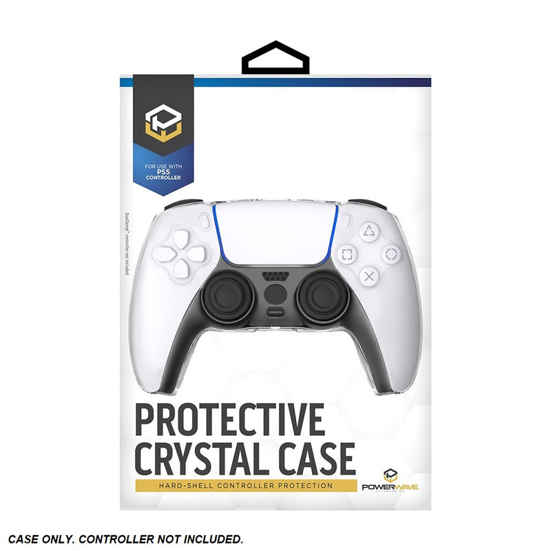 Powerwave PS5 Protective Hard-Shell Crystal Case for PlayStation 5 DualSense Controller