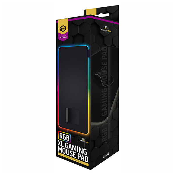 Powerwave RGB XL Gaming Mouse Pad Black