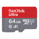 SanDisk Ultra microSDXC 64GB UHS-I Class 10 Memory Card 100MB/s with Adapter Storage SanDisk 