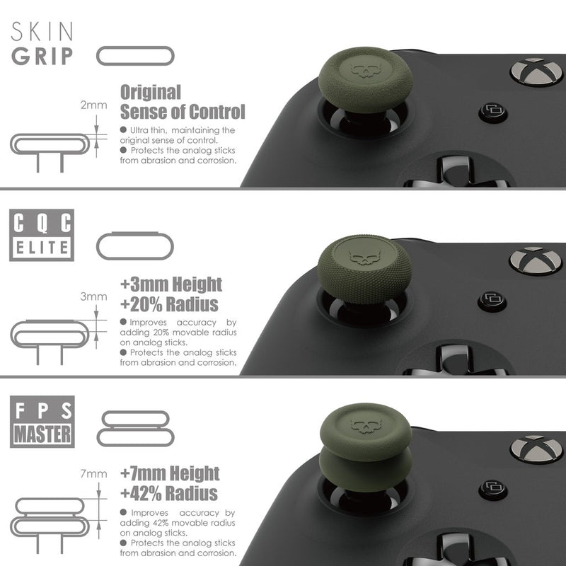 Skull & Co. Thumb Grip Set for Xbox One/Series X Controller (Black)