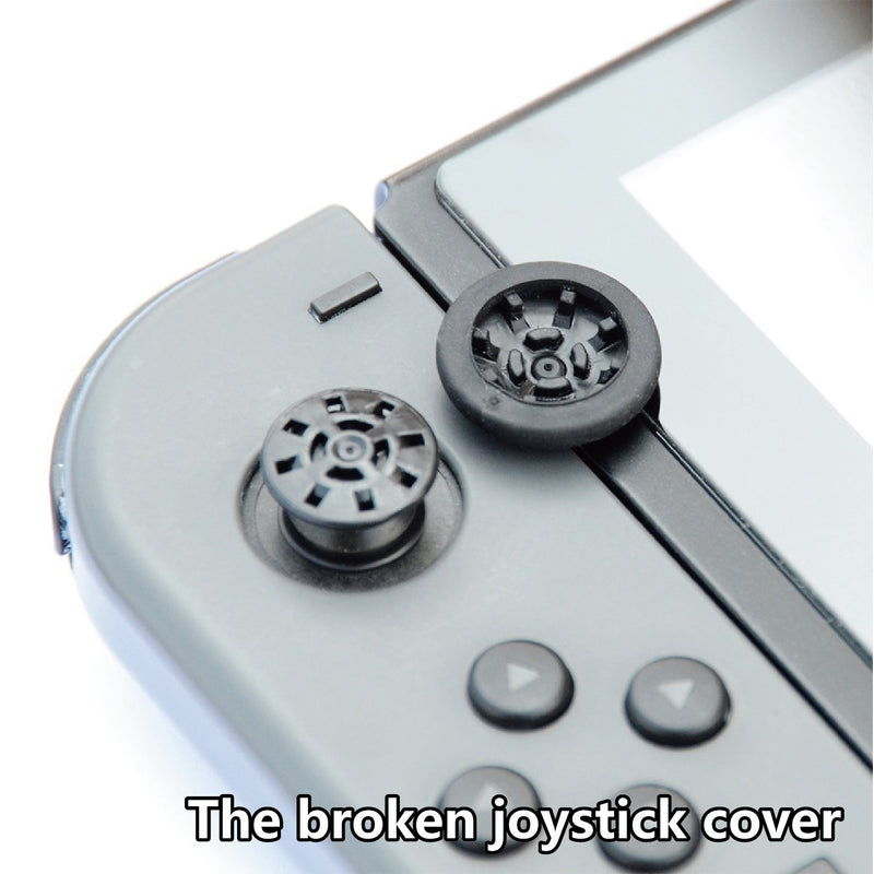 Skull & Co. Replacement Joystick Covers For Nintendo Switch (Repair Parts) - Black
